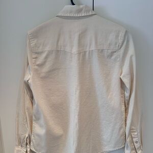 Aerie Men's Cream Lightweight Shirt Jacket